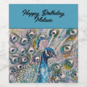 Elegante Gestern und Heute Weinetikett (Einzelnes Label)