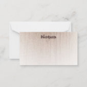 Elegante gestresste Textholzart sieht modern aus Mitteilungskarte (Rückseite)