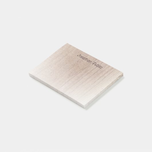 Elegante gestresste Textholzart sieht modern aus Post-it Klebezettel (angewinkelt)