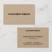 Elegante gestresste Vorlage für moderne Corporate  Visitenkarte (Vorne/Hinten)