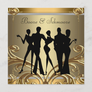 Elegante Getränke- und Anbieder-Einladungen Einladung