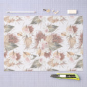 Elegante getrocknete Palmen Blätter und tropische  Seidenpapier (Handwerk)