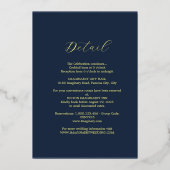 Elegante Gewerkschaft Einladung (Rückseite)