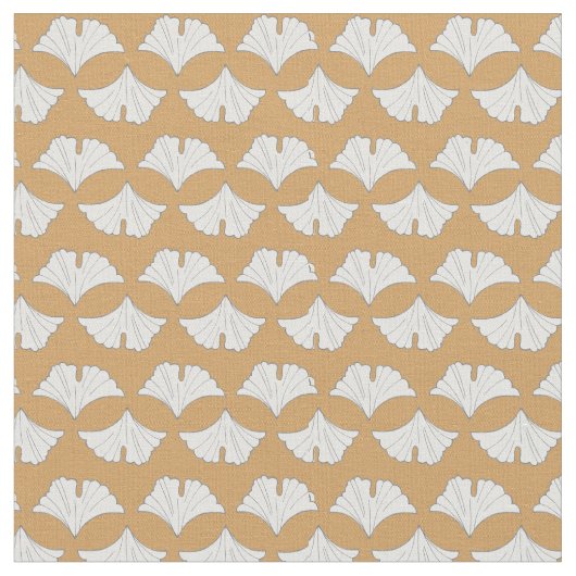 Elegante Gingko-Blattreihen mit benutzerdefinierte Stoff (Nahaufnahme)