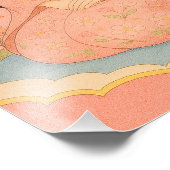 Elegante Girl in Kimono - Japanischer Stil Fotodruck (Ecke)