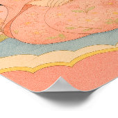 Elegante Girl in Kimono - Japanischer Stil Poster (Ecke)