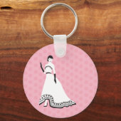 Elegante Girl Schlüsselanhänger (Vorderseite)