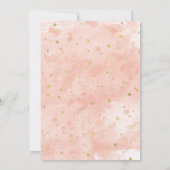 Elegante Girls 5th Birthday Einladungen (Rückseite)