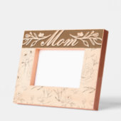 Elegante Girly Floral & Foliage Mama Geätzte Rahmen (Links)