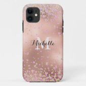 Elegante Girly Imitats Rose Case-Mate iPhone Hülle (Rückseite)