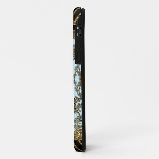 Elegante Girly Monogram Case-Mate iPhone Hülle (Hinten/Links)