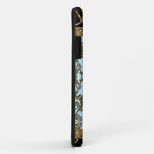 Elegante Girly Monogram Case-Mate iPhone Hülle (Hinten/Rechts)