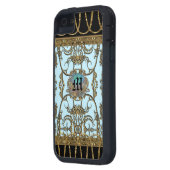 Elegante Girly Monogram Case-Mate iPhone Hülle (Rückseite Links)