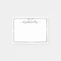Elegante girly Monogramm Unterschrift Schwarz Weiß