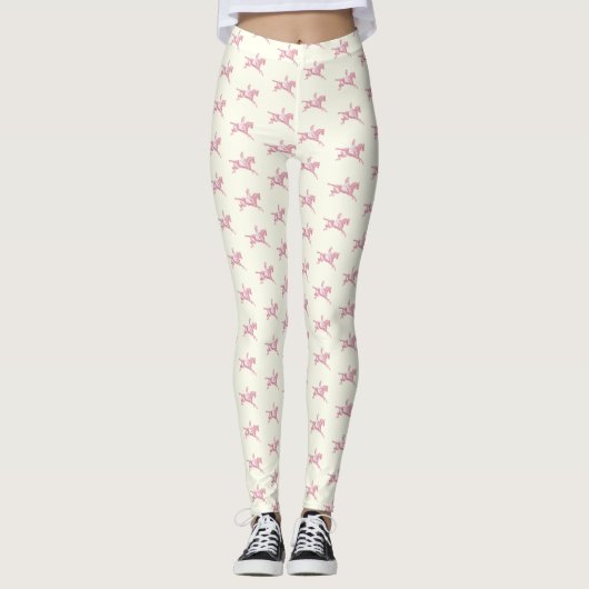 Elegante Girly Pink Leggings (Vorderseite)