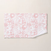 Elegante Girly Rose Gold Blume Badhandtuch Set (Handtuch)