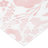 Elegante Girly Rose Gold Blume Tischdecke (Schrägansicht)