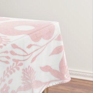 Elegante Girly Rose Gold Blume Tischdecke
