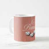 Elegante Girly Sparkle Kaffeetasse (Vorderseite Links)