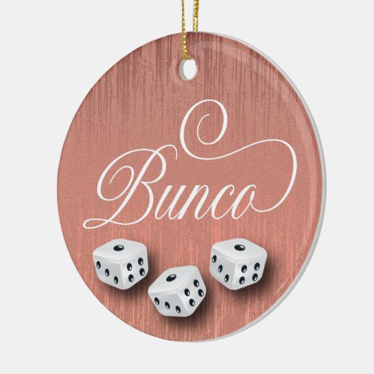 Elegante Girly Sparkle Keramik Ornament (Links)