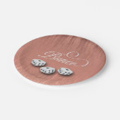 Elegante Girly Sparkle Wine tasting in der Fattori Pappteller (Schrägansicht)