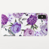 Elegante Girly violette lila lila Blumen Case-Mate iPhone Hülle (Rückseite (Horizontal))