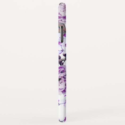 Elegante Girly violette lila lila Blumen Case-Mate iPhone Hülle (Hinten/Rechts)