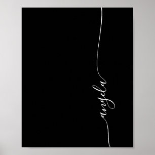 Elegante Glam-Signatur-Telefon-Hintergrundbild Poster