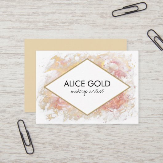 Elegante glänzende Malerei Visitenkarte (Vorderseite/Rückseite Beispiel)