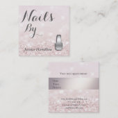 Elegante, glänzende Nails Terminkarte (Vorne/Hinten)