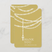 Elegante, glänzende Rosaienperlen und religiöse Kr Einladung (Vorne/Hinten)