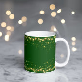 Elegante, glänzende Sterne Grüne Tasse