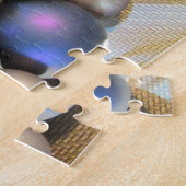 Elegante Glasbälle in einer Goldplatte Puzzle (Seite)