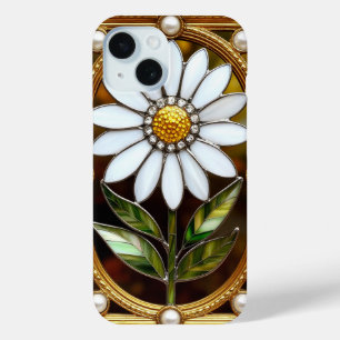 Elegante Glasmalerei-Daisy-Kunst Case-Mate iPhone Hülle