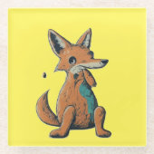 Elegante Glass-Untersetzer Glasuntersetzer (Vorderseite)