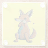 Elegante Glass-Untersetzer Glasuntersetzer (Rückseite)