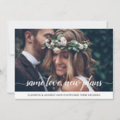 Elegante gleiche Liebe Neue Pläne Änderung des Dat Ankündigung (Vorderseite)