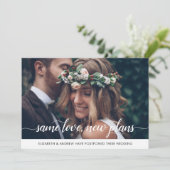 Elegante gleiche Liebe Neue Pläne Änderung des Dat Ankündigung (Stehend Vorderseite)