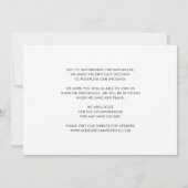 Elegante gleiche Liebe Neue Pläne Änderung des Dat Ankündigung (Rückseite)