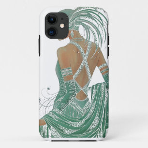 Elegante Glimpen: Grünes, rücksichtsloses Kleidung Case-Mate iPhone Hülle