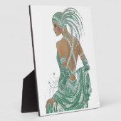 Elegante Glimpen: Grünes, rücksichtsloses Kleidung Fotoplatte (Seite)