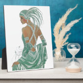 Elegante Glimpen: Grünes, rücksichtsloses Kleidung Fotoplatte (Seite)