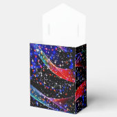 Elegante Glittery Stars, Blau, Rot Rosa Weihnachte Geschenkschachtel (Geöffnet)