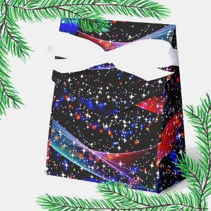 Elegante Glittery Stars, Blau, Rot Rosa Weihnachte Geschenkschachtel