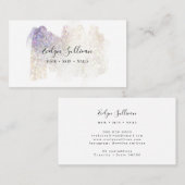 elegante Glitzer Aquarell Visitenkarte (Vorne/Hinten)