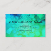 Elegante Glitzer Bokeh Kreditkarte Visitenkarte (Rückseite)