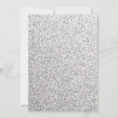 Elegante Glitzer-Hochzeits-Einladung Einladung (Rückseite)