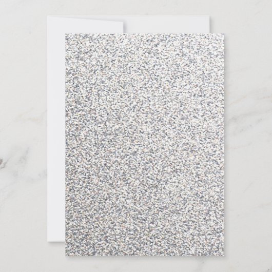 Elegante Glitzer-Hochzeits-Einladung Einladung (Rückseite)