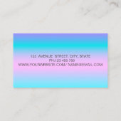 Elegante Glitzer Imitate Lashes Holographic Ombre Visitenkarte (Rückseite)