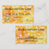 Elegante Glitzer-Kreditkarte Visitenkarte (Vorne/Hinten)